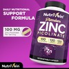 Nutrivein Premium Zinc Picolinate 100mg - 120 Capsules for Adults: