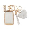 ZVRSUA Car Key Case Cover with Diamond Bling Key Ring