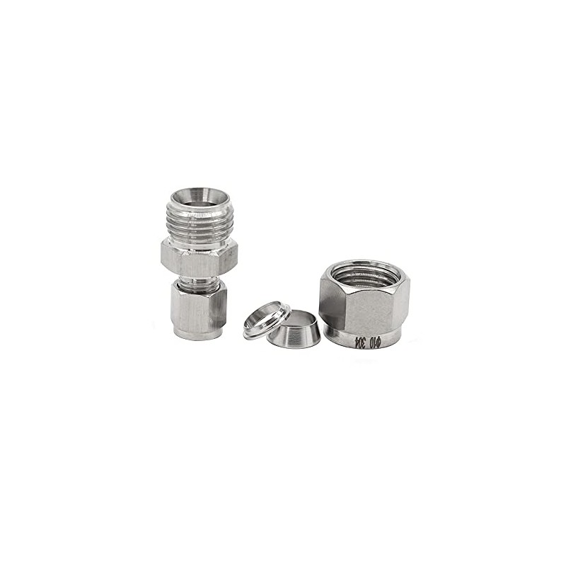 Metalwork 304 Stainless Steel Reducing Compression Tube Fitting Reducer Union