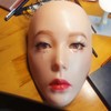 Makeup Practice Face with Plastic Stand 5D Silicone Full Face
