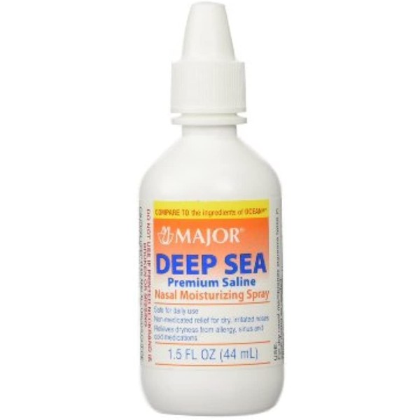 MAJOR Deep Sea Saline Nasal Spray 1.5 oz (Pack of 2)