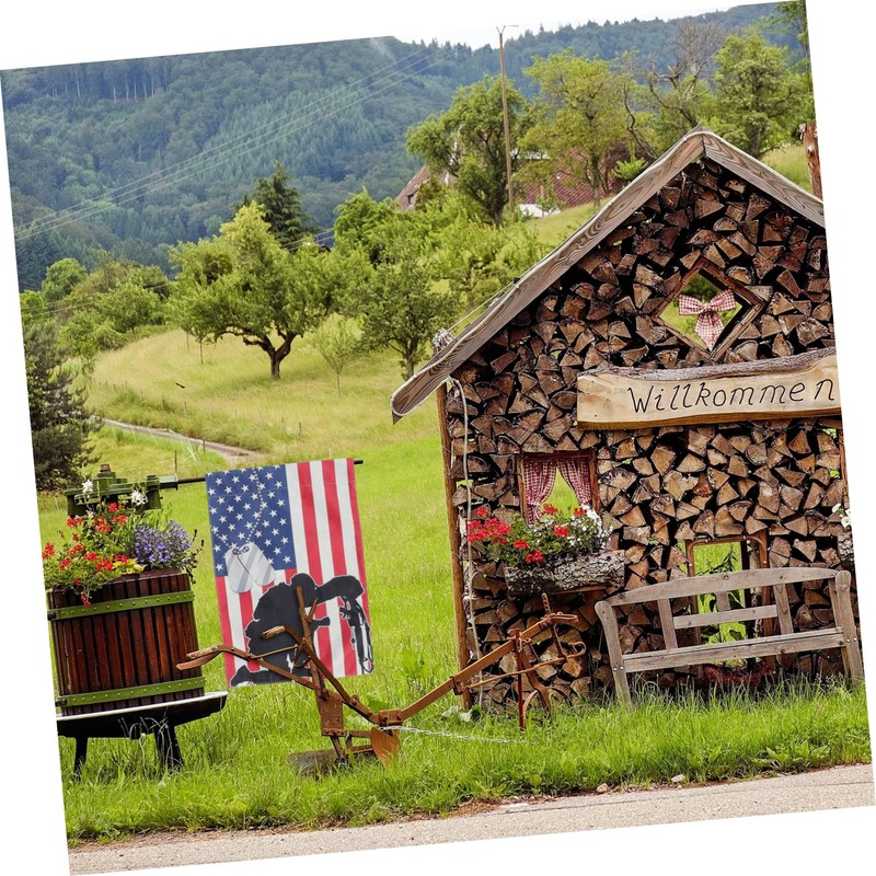 Kisangel America Flag for Garden Patriotic Yard Flag Decorative Memorial