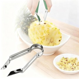 Pineapple Eye Remover & Strawberry Huller, Stainless Steel Corer Tool