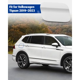 ANODZU Gas Tank Fuel Filler Door Cap Cover Fit for Volkswagen VW Tiguan 2019 2020 2021 2022 2023, White