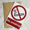 No smoking Sign - A5 1 mm Rigid Plastic Sign