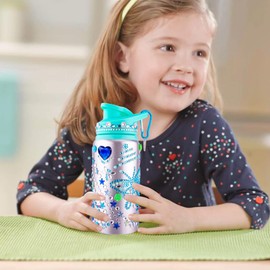 LAOTIDui Decorate Your Own Water Bottle Kits for Girls,Mermaid Painting Crafts,Fun Arts and Crafts Gifts Toys for Girls Birthday Christmas Diamond Painting Crafts