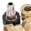 8pcs Pressure Washer Adapter Set Quick Coupler Fittings Metal Quick