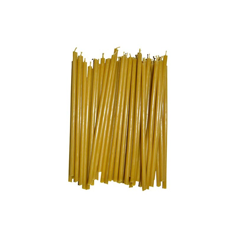 KESIS 40 Candles Made from Natural Wax (Length 6.7 inches,