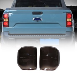 Daeiclru Tail Light Lamp Cover Compatible with Ford Maverick 2022-2024, Smoked Taillight Shell Trim Cover, Car Rear Headlight Protection Cover Exterior Accessories