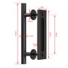 QINAIXQM 30 cm Barn Door Handle, Sliding Door Pull Handle,