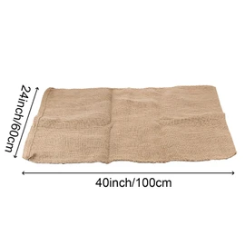 HAKZEON 5 Pack Potato Sack Race Bags, 40x24 Inch Burlap Bags for Vegetables, Reusable Sturdy Storage Bag for Home and Gardening, Plant Covers