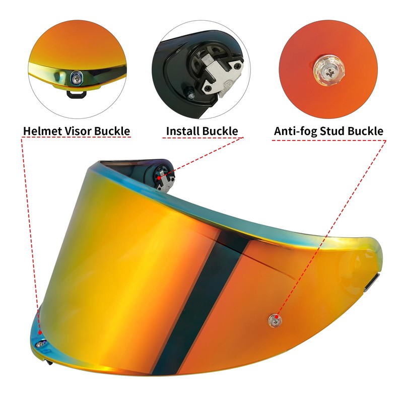 VCOROS K6 Helmet Visor Replacement - K6 Helmet Visor Motorcycle