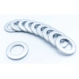 Dark Horse Universal Aluminum Drain Packing 10-Piece Set M12 x Outer Diameter 20mm x Thickness 2.0mm Oil Sealing Washer T1241
