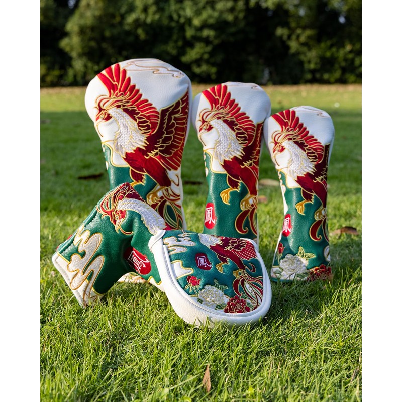 YXFSG Golf Head Covers, Phoenix Style Hybrid Headcover, Unique Design