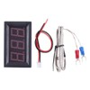 PEMENOL 12V Red Fahrenheit Digital Temperature Meter -76F~999F LED Display