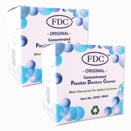 Dental Aesthetics Flexible Denture Cleaner FDC ~ 6 Months Supply ~ (2 Boxes (6 Months Supply))