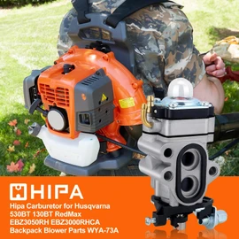 Hipa 130BT Carburetor for Husqvar-na 530BT 130 BT RedMax EBZ3050RH EBZ3000RHCA Backpack Blower Parts WYA-73A Carb with Primer Bulb Spark Plug Fuel Line Kit