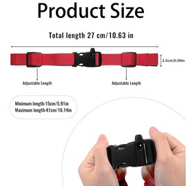 MOOCY Universal Backpack Chest Strap Heavy Duty Adjustable Backpack Sternum Strap Anti-Slip Baby Chest Clip,Strollers,schoolbags. for 1.5 inch Width Harness， with Emergency Whistle Buckle