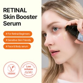 MEDITHERAPY Retinal Skin Booster Serum – Beginner-Friendly, Non-Irritating Retinol for Face and Body – Pore Minimizer, Wrinkle Treatment, Glass Skin – Korean Skin Care, 5.07 Fl. Oz Large Size