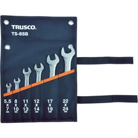TRUSCO(トラスコ) 両口スパナセット(7本組) TS-7S
