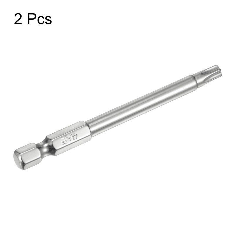 QUARKZMAN Pack of 2 T27 Security Torx Bit 1/4 Inch