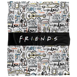 FRIENDS Silky Touch Kuscheldecke, Optimalweich, 152 x 127 cm