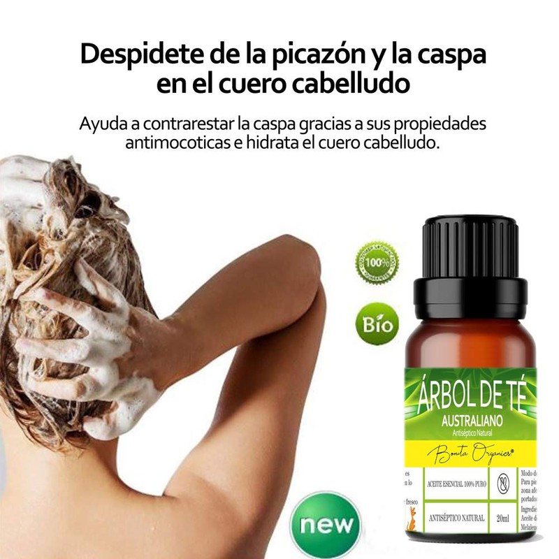 Aceite Esencial De Árbol De Té Antimicotico 100% Natural