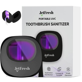 Portable UV Toothbrush Sanitizer Holder & Cleaner with UV Light & Magnetic Mounting - Rechargeable Toothbrush Sanitizer for Travel Cover, Wall Mounted UV Tooth Brush Sanitizer Holder Fits Most Brushes