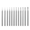 Putiqcher 12 Pcs Cylinder-Cone Shape Carving Burr Sets, 3/32 Inch