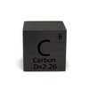 Elemental Specimen Carbon C (25mm Cube, Engraved A, Normal Surface)