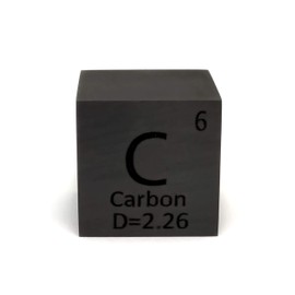 Elemental Specimen Carbon C (25mm Cube, Engraved A, Normal Surface)