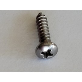 Robtec 200pcs Stainless Steel Phillips Pan Head Sheet Metal Screws  #4 X 1/2''