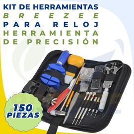 BREEZEE Kit de Herramientas para Reparación de Reloj, Set Completo de Herramientas de Precisión para Diferentes Dispositivos, Diseño y Calidad Premium, Reparacion de Reloj y Punta Magnetica Incluida