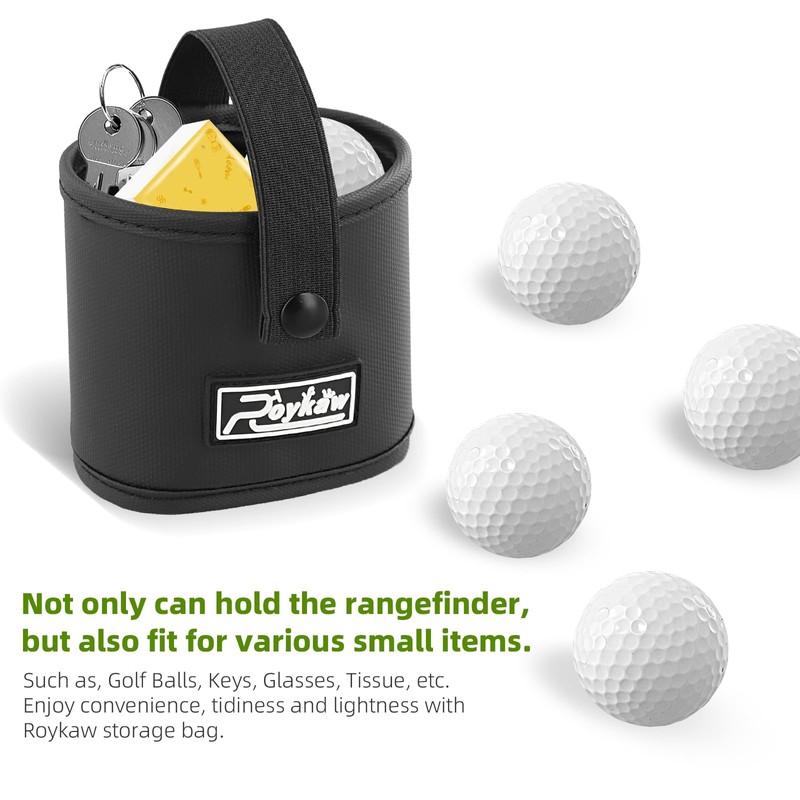 Roykaw Golf Rangefinder Pouch Mount for Golf Cart, Laser Rangefinder
