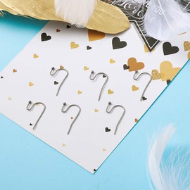 KISSITTY 300-Piece Hypoallergenic 316 Stainless Steel French Hook Ball Dot Ear Wires 22x12x2mm Dangle Earring Findings for DIY Jewelry Making