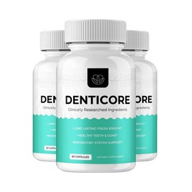 Denticore 3-Pack Denticore Dental Health Supplement - Oral Health Support - 180 Capsules
