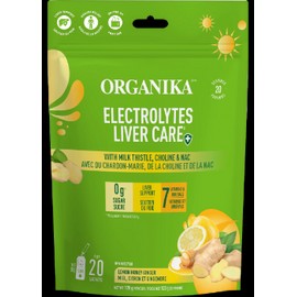 Organika Electrolytes Liver Care (Lemon Honey Ginger) - 6g x 20 Sachets