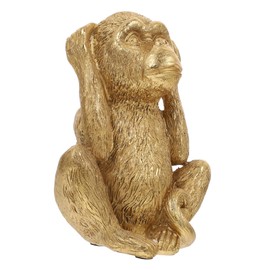 MAGICLULU Resin Monkey Adornment Monkey Decor for Office Tabletop Resin Figurine Charming Home Desktop Ornament for Bedroom Kitchen Decor