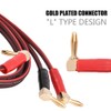 HI-FI Pure Copper Speaker Cable Right Angle L Type Banana