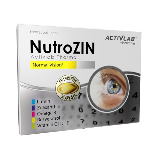 Activlab Pharma NutroZIN – 60 Kapseln für Augengesundheit | Unterstützt