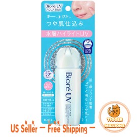 Biore Uv [US SELLER] Kao Biore UV Aqua Rich Aqua Highlight Lotion 70ml SPF50+ PA++++ New