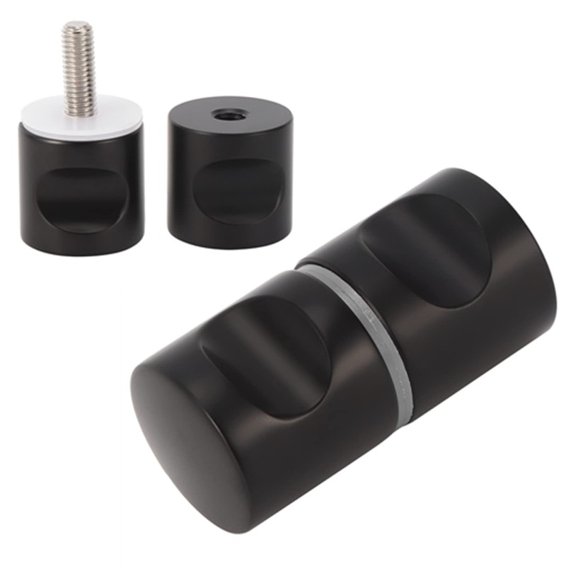 Bathroom Door Knob, Modern Aluminum Alloy Glass Door Handle, Single