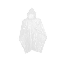 Sara Glove Emergency Disposable Rain Ponchos (Sold in Packs of 10 and 200) (White, 5 Pack)