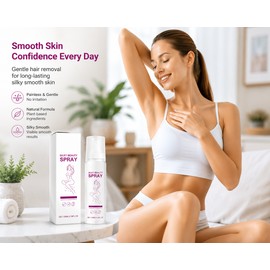 OceAura Body Hair Removal Spray for Women – Fast Foam Depilatory Care for Legs, Arms & Underarms