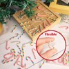 HADDIY Christmas Mini Candy Canes Decorations,60 Pcs Polymer Clay Canes