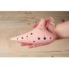 TNG Alto C-Tube Ocarina 12 Hole, Pink, With Case, Strap,
