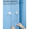 4 Pairs Magnetic Curtain Clips for Privacy Protection - Detachable
