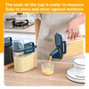 Rice Storage Container, Clear PP Plastic Grain Storage Container with