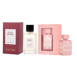 Exclusive combo : Al Oud Noble Blush 3.4 oz EDP & Ralf Mejia Chic Bomb 3.4oz