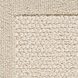 Unbranded Machine Washable Faux Sisal Beige Border Indoor Accent Rug Set, 3-Piece Set